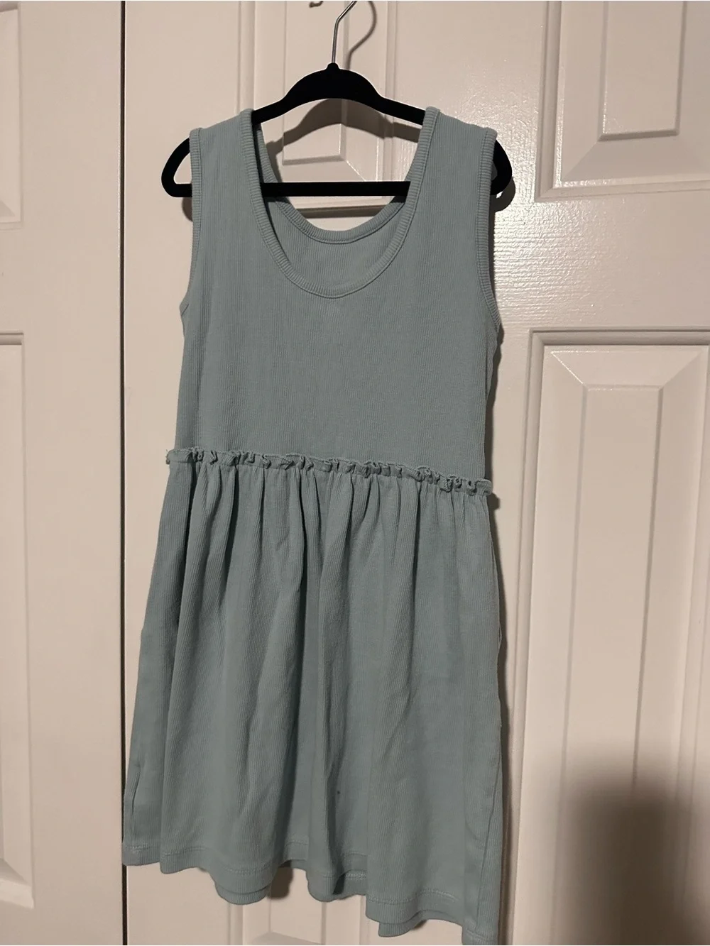 Carter's Sleeveless Light Blue Knit Waist Dress